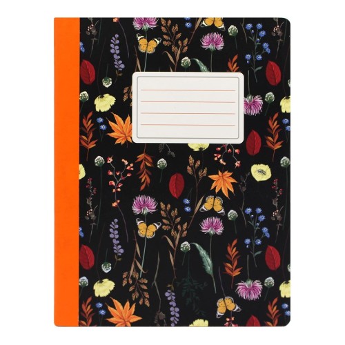 Pukka Bloom Composition Notebook Black 247mm x 190 mm 80gsm Pukka Bloom Composition Notebook Black 247mm x 190 mm 80gsm